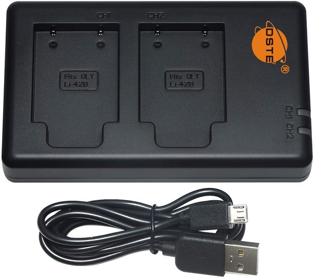 LI-42B USB Dual Charger (Olympus)